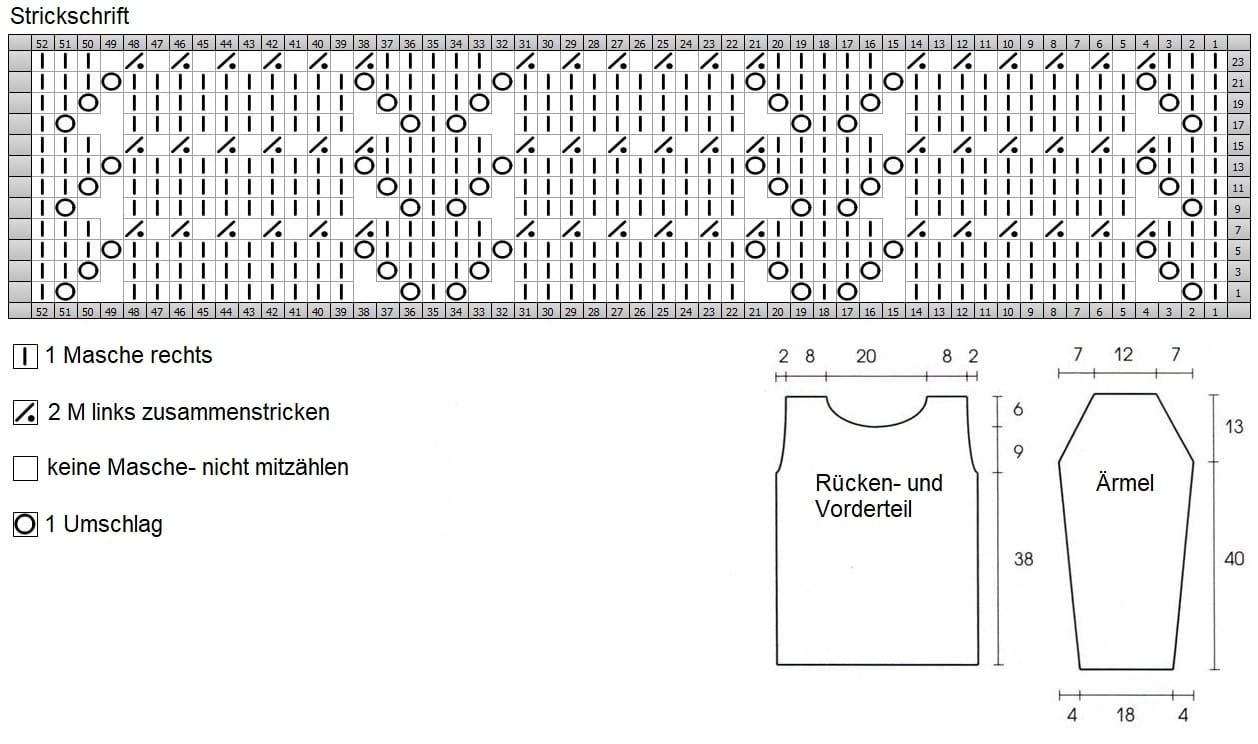 Pulli Im Ajourmuster Kostenlose Strickmuster