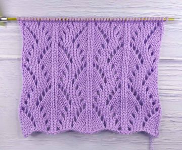 Ajourmuster stricken