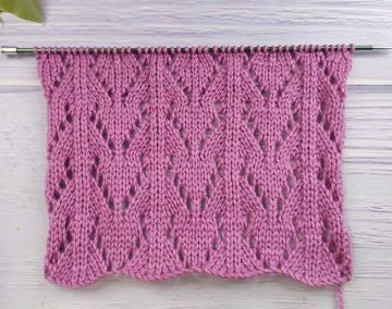 Ajourmuster stricken