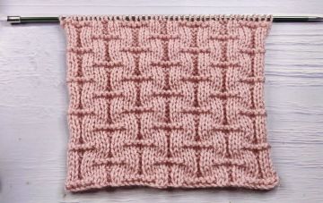 Einfaches Strickmuster für Anfänger