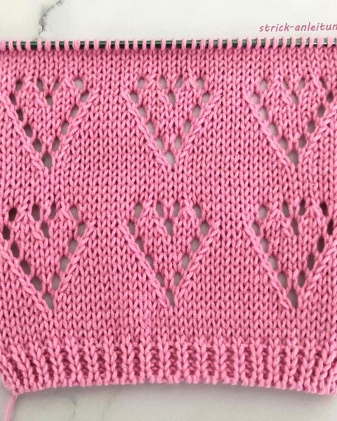 Herzmuster stricken