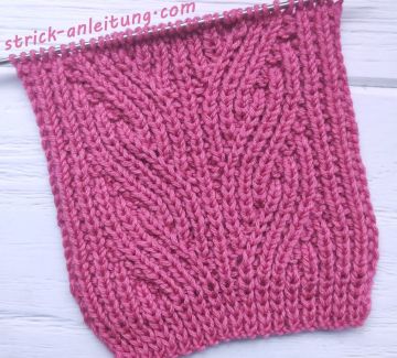 Halbatentmuster stricken