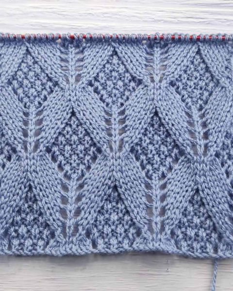 Fantasie-Rautenmuster stricken