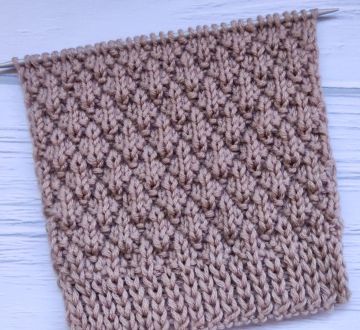 Kleines Rautenmuster stricken