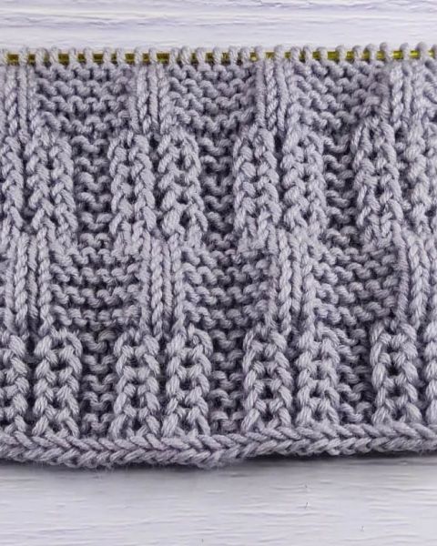 Reliefmuster stricken