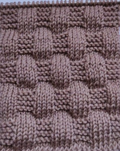 Schachbrettmuster stricken