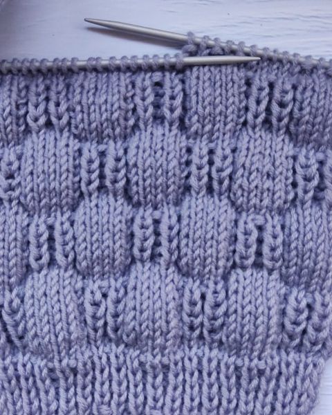Schachbrettmuster stricken