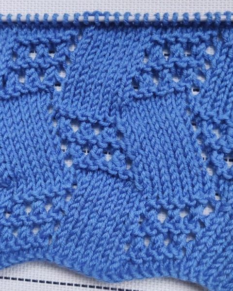 Schachbrettmuster stricken