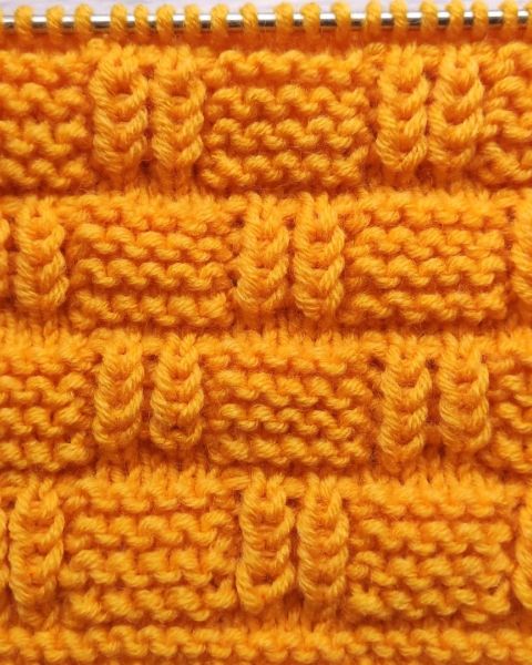 Schachbrettmuster stricken