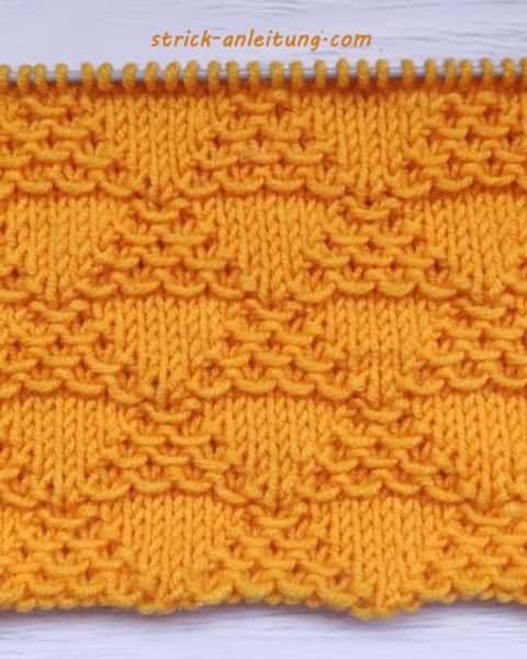Schachbrettmuster stricken