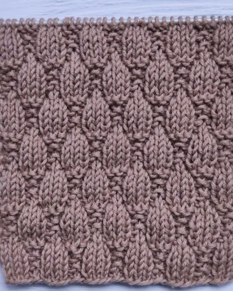 Ananas-Schachbrettmuster stricken