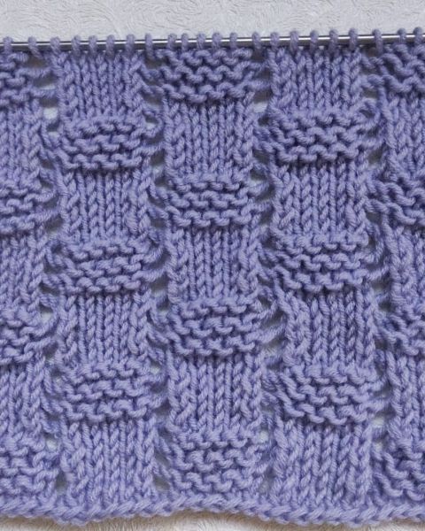 Schachbrettmuster stricken