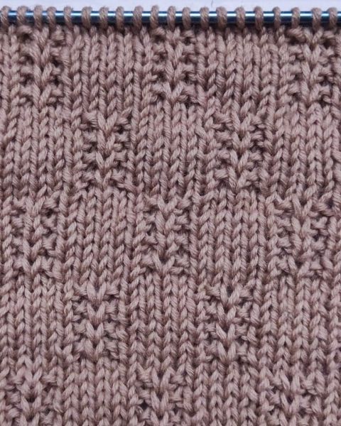 Schachbrettmuster stricken