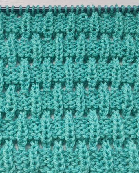 Schachbrettmuster stricken