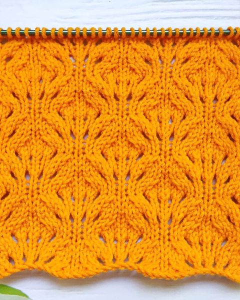 Ajour-Schachbrettmuster stricken