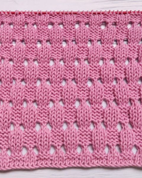 Schachbrettmuster stricken