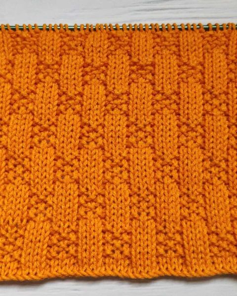 Schachbrettmuster stricken