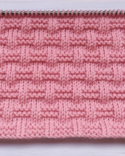 Schachbrettmuster stricken