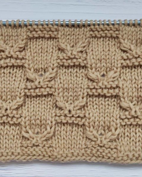 Schachbrettmuster stricken