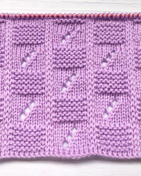 Schachbrettmuster stricken