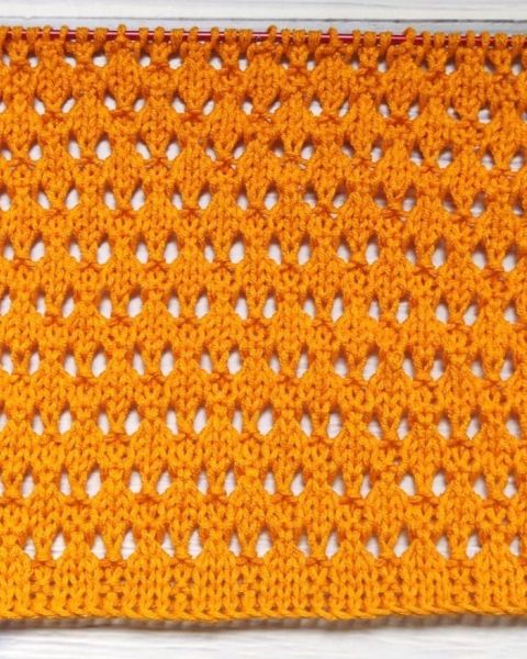 Ajour-Schachbrettmuster stricken