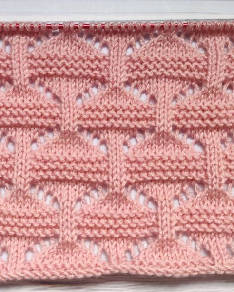 Schachbrettmuster stricken