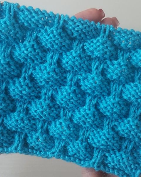 Schachbrettmuster stricken