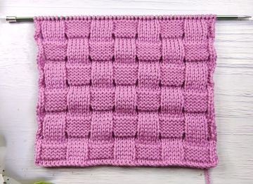 Schachbrettmuster stricken