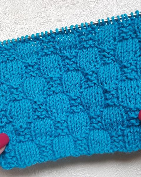 Schachbrettmuster stricken