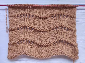 Wellenmuster stricken