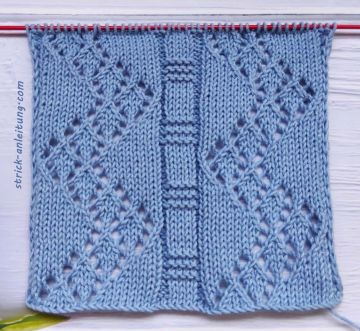 Zick-Zack Ajourmuster stricken