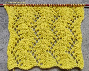 Zick-Zack Ajourmuster stricken
