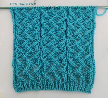 Zick-Zack Ajourmuster stricken