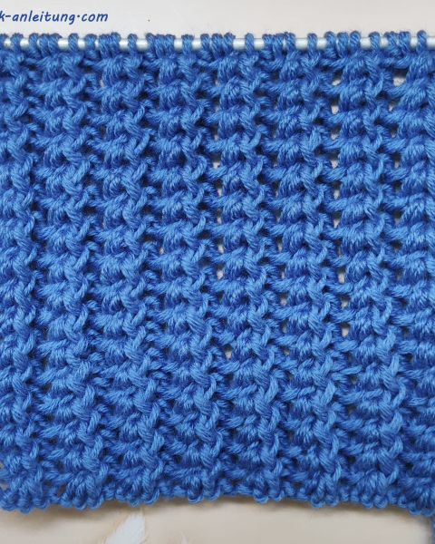 Relief-Rippenmuster stricken