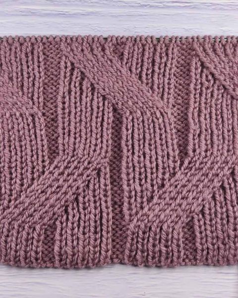 Fantasie-Rippenmuster stricken