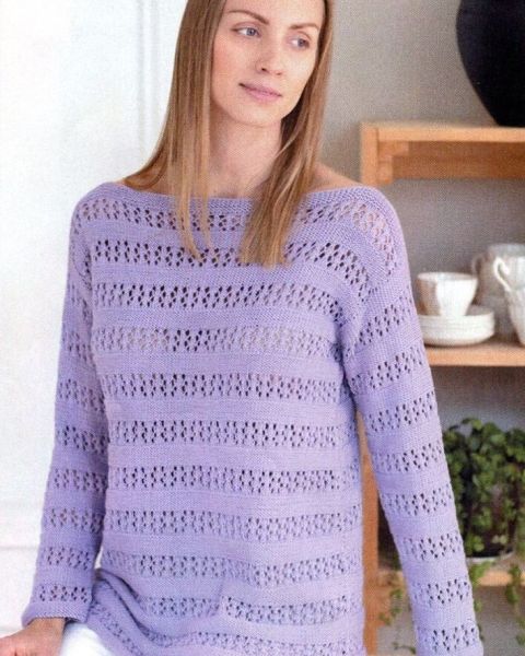 Pulli mit Ajourmuster