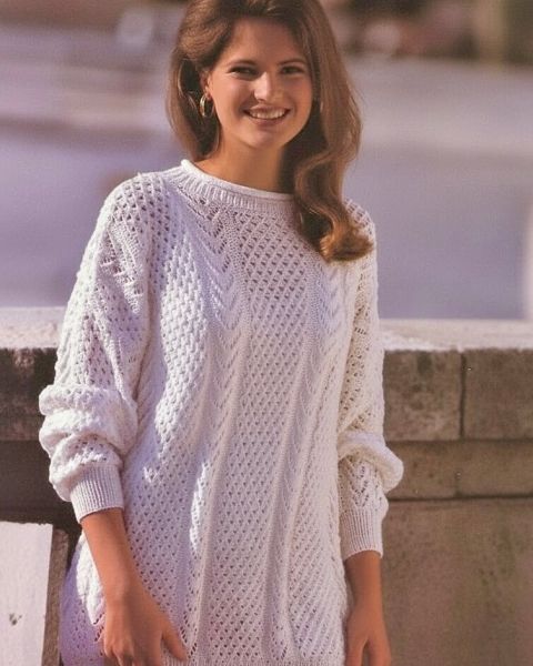 Pulli mit Ajourmuster
