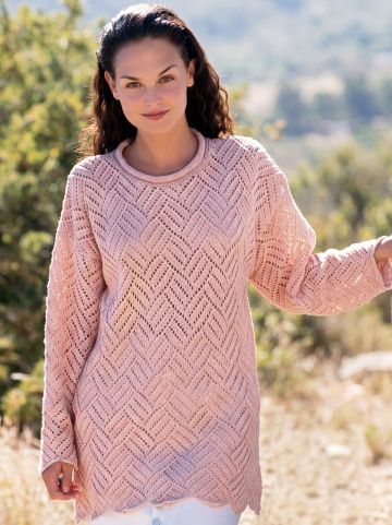Pulli im Ajourmuster