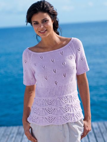 Pulli mit kurzen Raglanärmeln