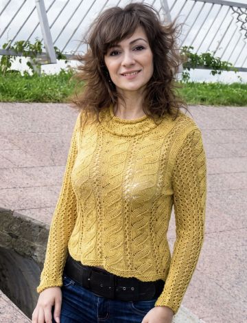 Pulli mit Ajourmuster