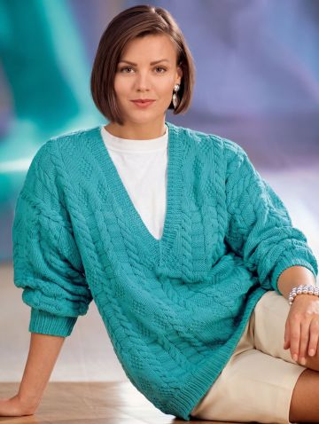 Pulli im Strukturmuster mit Zöpfen