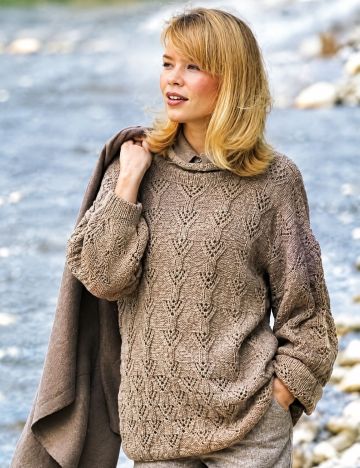 Pullover mit Ajourmuster
