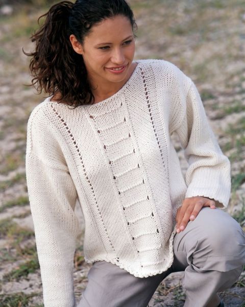 Pullover mit Reliefmuster