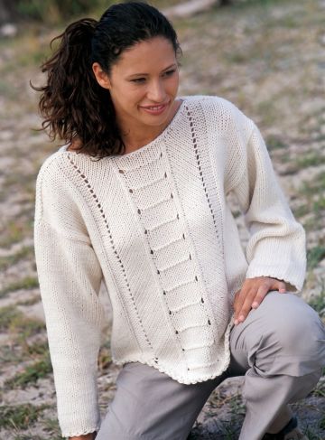 Pullover mit Reliefmuster