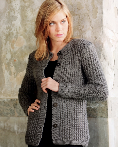 Jacke mit Strukturmuster