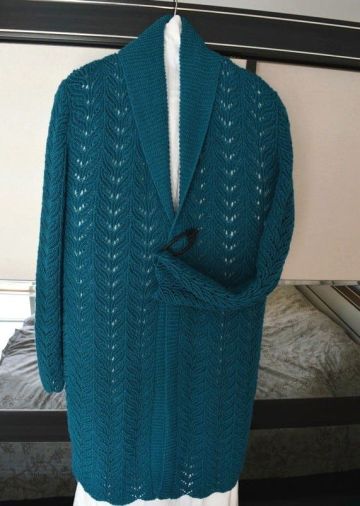 Longjacke im Fantasiemuster