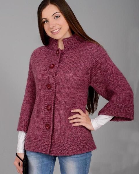 Jacke mit Raglanärmeln
