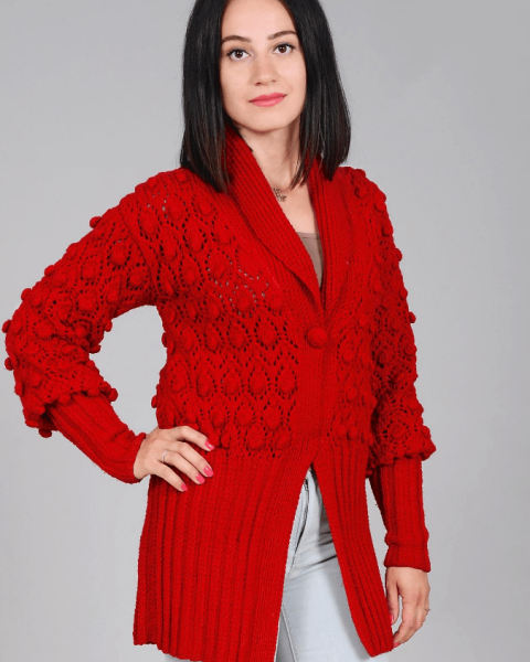 Jacke mit Schalkragen