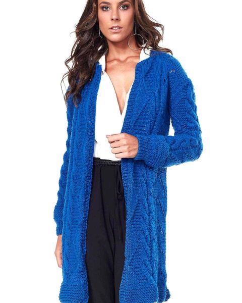 Longjacke im Fantasiemuster