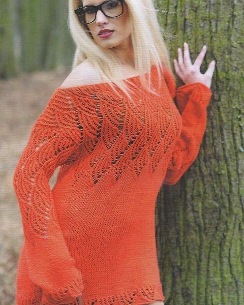 Pulli mit Ajourmuster